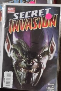 SECRET INVASION #5  2008 MARVEL DISNEY SKRULLS  SHIELD DELL'OTTO COVER
