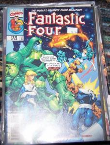 FANTASTIC FOUR #14 vol 3 1999  marvel - rowan +kree on the moon inhumans ?