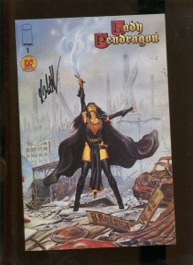 LADY PENDRAGON #1 (9.2) SIGNED BY MATT HAWKINS 1998