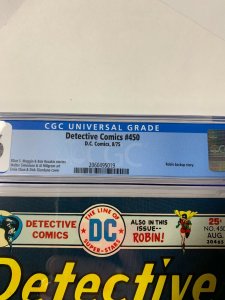 Detective Comics 450 Cgc 9.6 White Pages Dc Comics Batman 2060495019