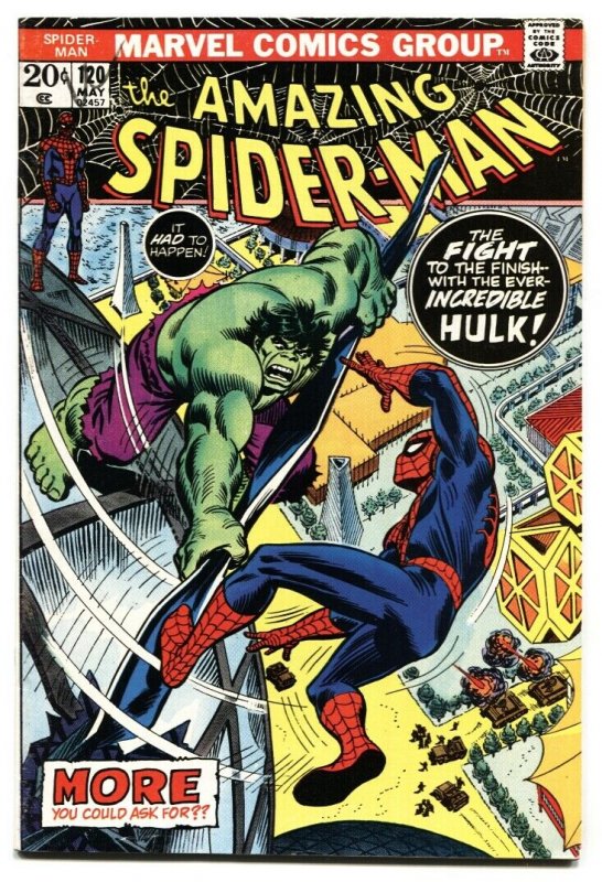 Amazing Spider-man #120 Hulk Battle issue-1973  VF-