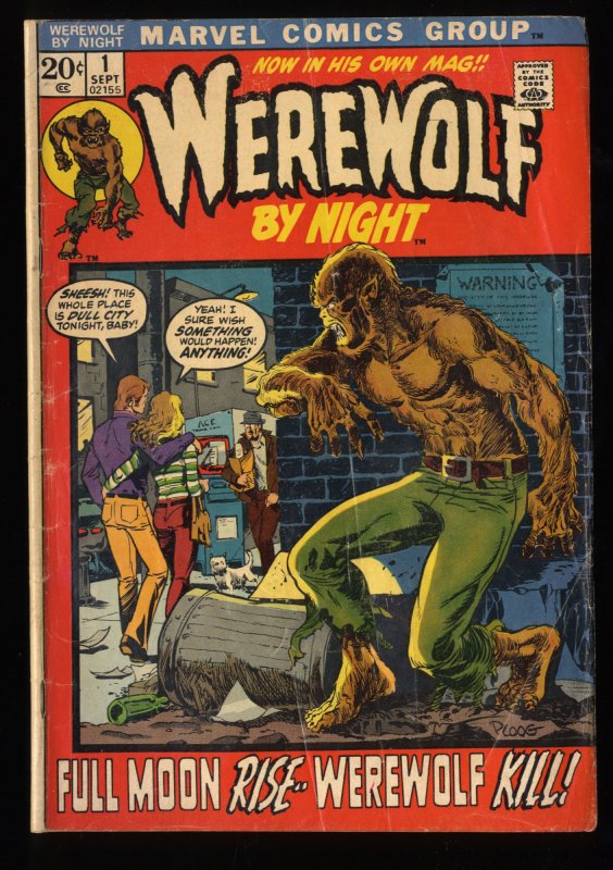 Werewolf By Night #1 GD+ 2.5