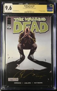Walking Dead #67 signed by Josh McDermitt (11/09) Graded CGC 9.6