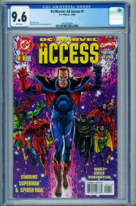 DC/Marvel: All Access #1  1997 - DC -CGC 9.6 - Comic Book-4318362009
