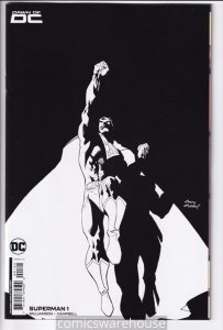 SUPERMAN (2022 DC) #1 VARIANT 1:25 ANDY KUBERT BLACK & WHITE CARD STOCK X05288