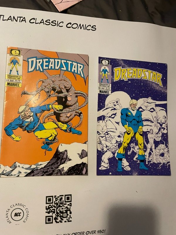 Lot Of 3 DreadStar Marvel Epic Comic Books #22 23 24 55 MT2