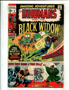 AMAZING ADVENTURES #4 (4.5) INHUMANS AND BLACK WIDOW!! 1970