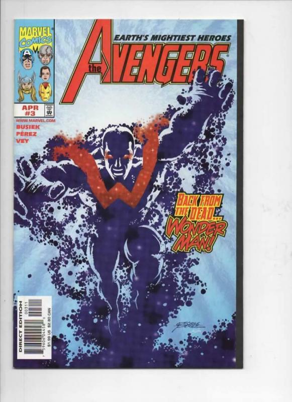 AVENGERS #3, NM-, Captain America, Thor, 1998, more Marvel in store