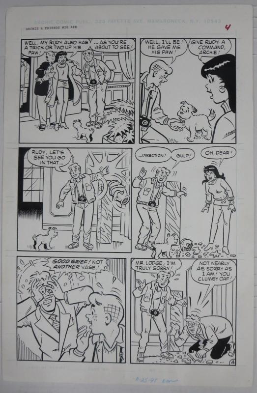 STAN GOLDBERG ORIGINAL ART! Archie & Friends #28,Pets for Sale 11 page story!