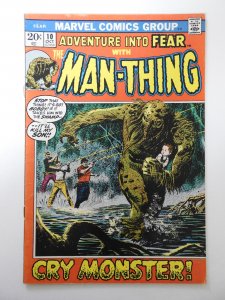 Adventure into Fear #10 (1972) VG+ Condition moisture stain, tape pull fc