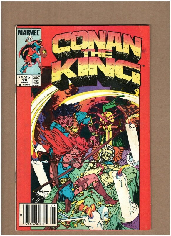 King Conan #28 Newsstand Marvel Comics Red Sonja 1984 Marc Silvestri VG/FN 5.0 