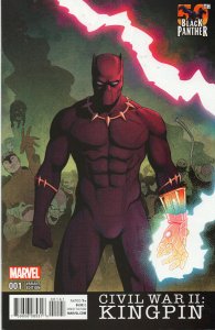 Civil War II: Kingpin #1 - Black Panther Variant - 2016 (Grade 9.2)