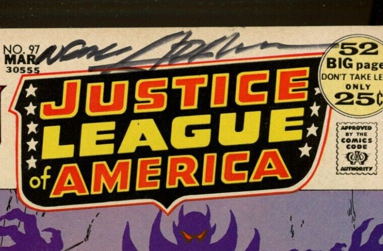 (1972) Justice League of America #97 - SIGNED BY NEAL ADAMS! (6.5/7.0)