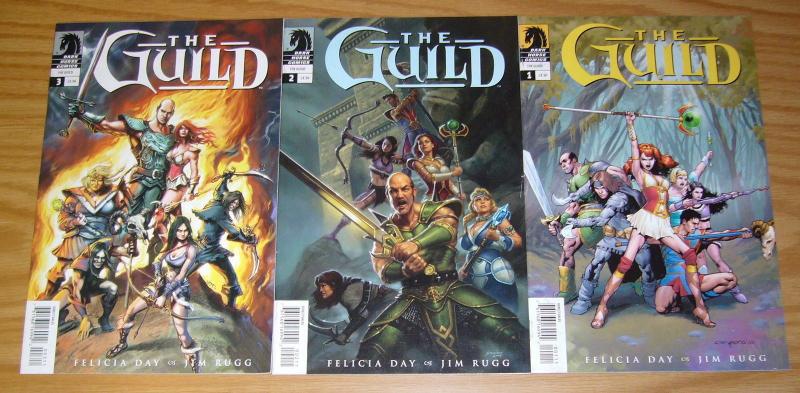 the Guild #1-3 VF- complete series based on felicia day web series - jim rugg