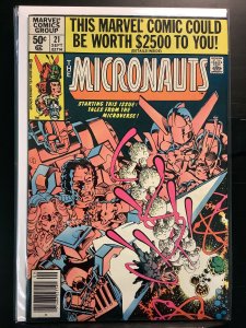 Micronauts #21 Newsstand Edition (1980)