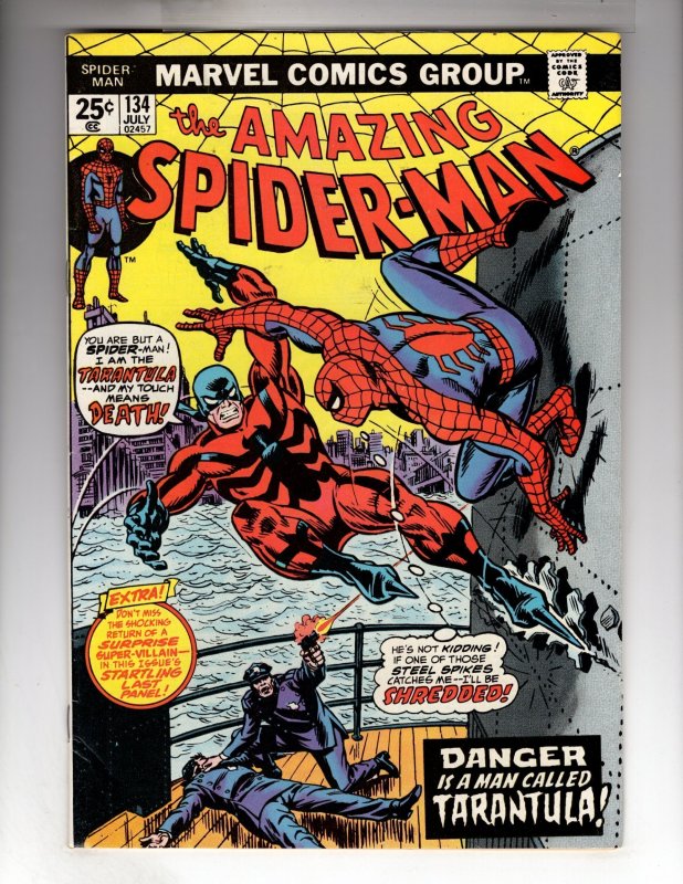 The Amazing Spider-Man #134 (1974) 1st app. Tarantula  / CR500-MC#102
