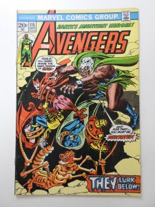 The Avengers #115 (1973) They Lurk Below! Sharp Fine+ Condition!