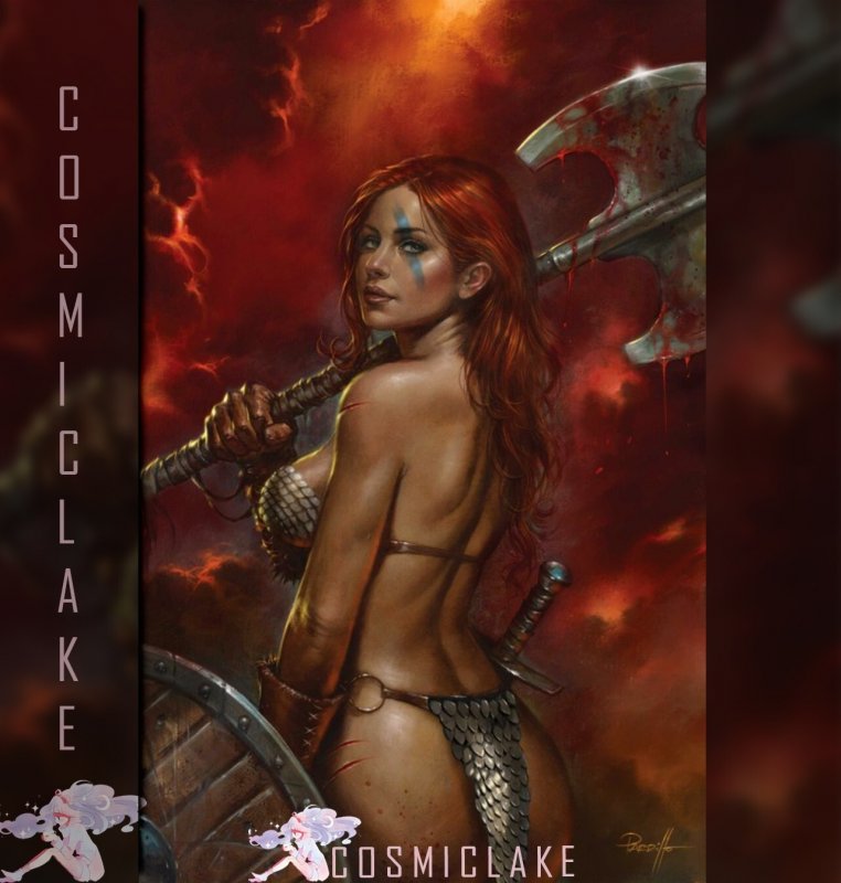 RED SONJA SHE-DEVIL WITH A SWORD #1 PARRILLO 1:20 RATIO VIRGIN VARIANT PRE 7/6☪