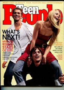 Teen People 12/2001 & 1/2002-dual covers-Alicia Key-Ashton Kutcher-Ja Rule-FN/VF