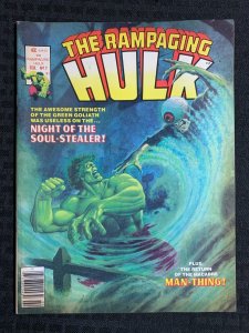 1978 RAMPAGING HULK Marvel Magazine #7 VG 4.0 Jim Starlin Man-Thing