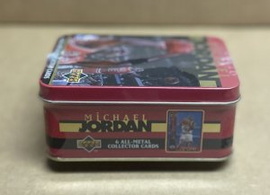 1996 Upperdeck Michael Jordan 6-Card Metal Tin Set (Factory sealed Mint)