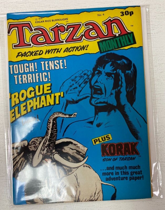 Tarzan Monthly #4 Byblos Productions 6.0 FN UK Magazine (1978)