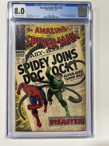 Amazing Spider-Man 56 1968 Cgc 8.0 OW/W pages Marvel Comics