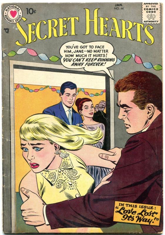 SECRET HEARTS #44 1958-DC ROMANCE VG