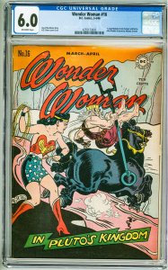Wonder Woman #16 (1946) CGC 6.0! OW Pages!