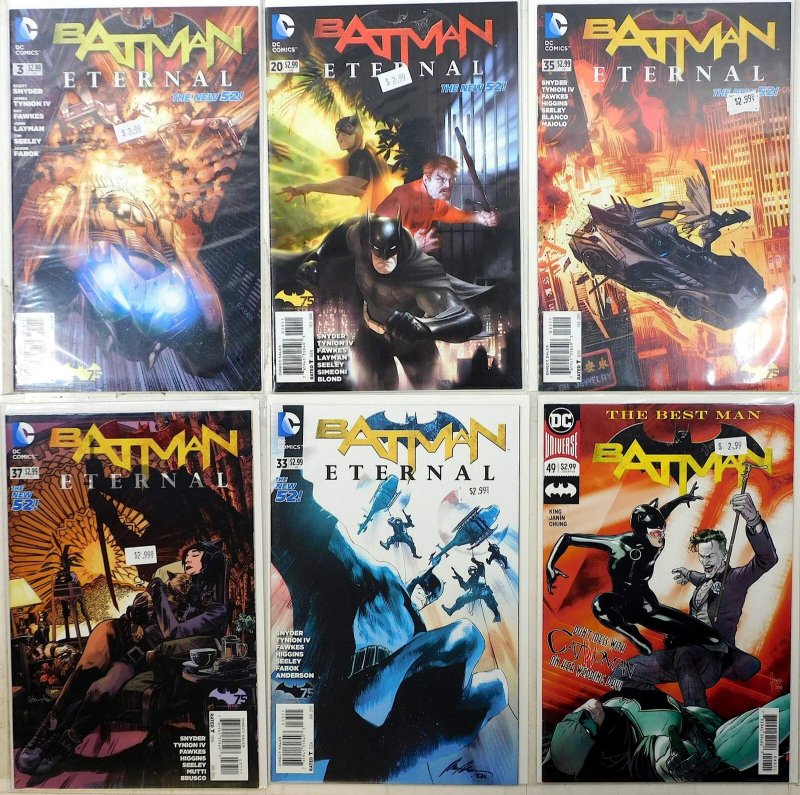 Batman Eternal Lot of 6 #3, 20, 35, 37, 33, 49 (2014) DC Comics 1st Print