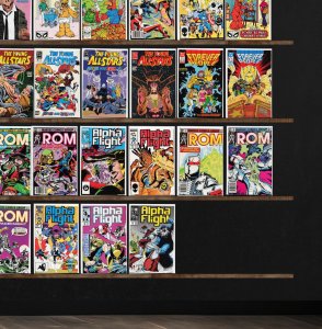 Huge Lot 150+ Comics with Fantastic Four, Rom, Alpha Flight, Alf & More!