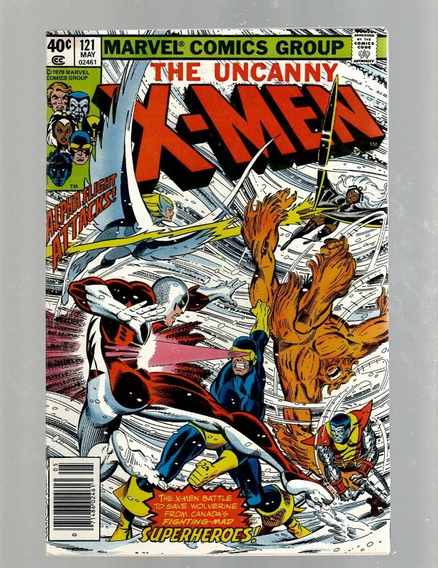 (Uncanny) X-Men # 121 VF Marvel Comic Book Beast Angel Cyclops Magneto SM19