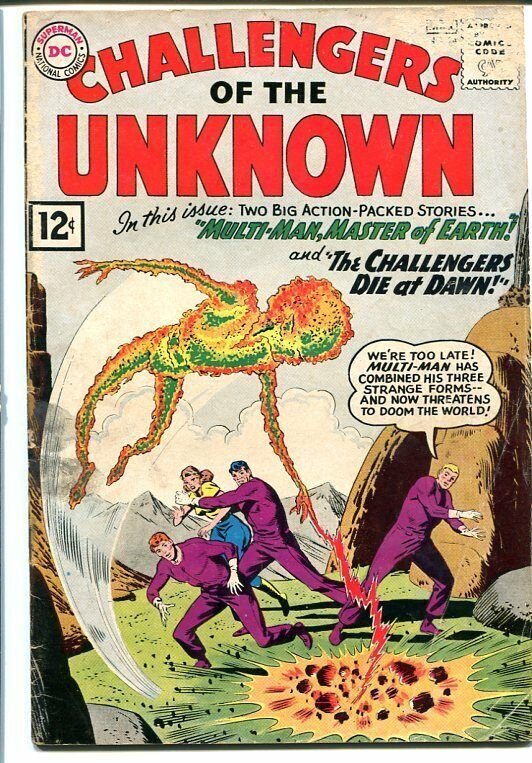 CHALLENGERS OF THE UNKNOWN #24 - 1962 - Multi-Man G