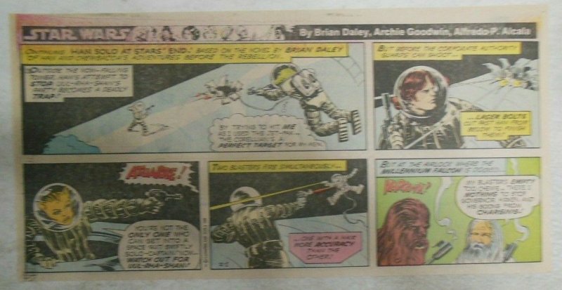 Star Wars Sunday Page by Alfred Alcala from 2/1/1981 Third Full Page Size!