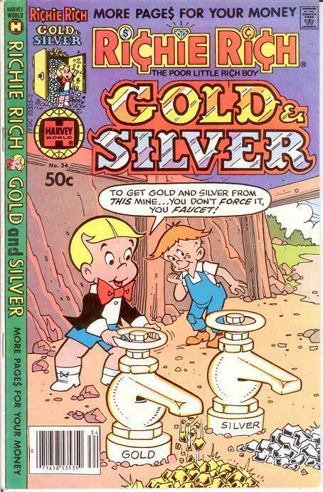 RICHIE RICH GOLD & SILVER (1975-1982) 34 VF-NM COMICS BOOK