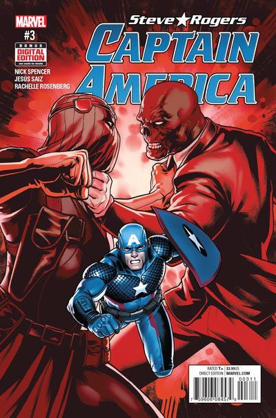 Captain America: Steve Rogers #3, VF+ (Stock photo)