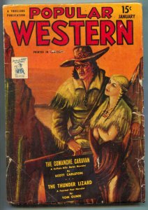 Popular Western Pulp January 1944-Canadian edition VG-