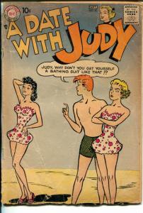 Date With Judy #60 1957-DC-swimsuit cover-teen humor-spicy art-G