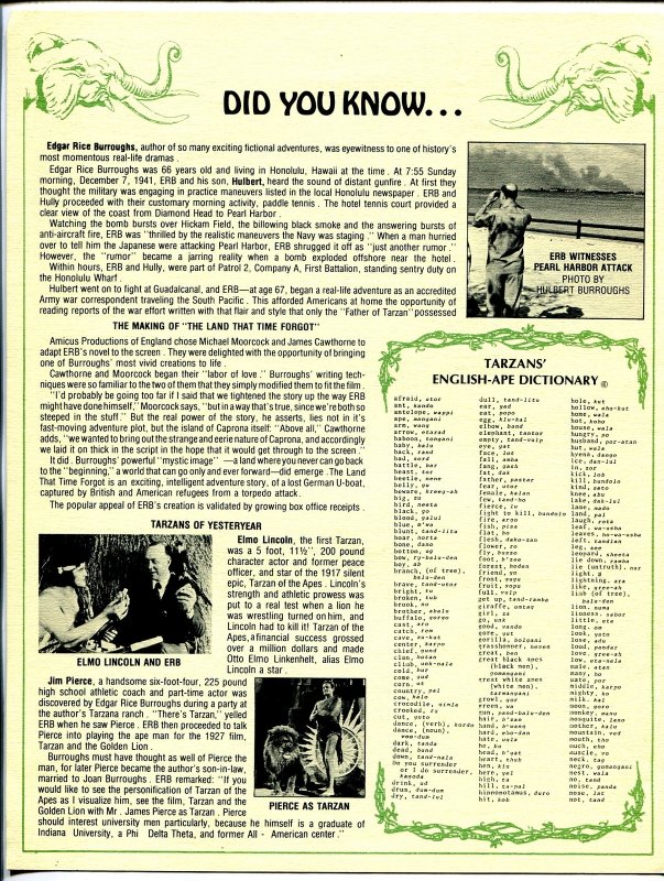 Tarzan Drum Beat #4  1977 - ERB inc  -FN - Comic Book