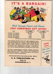 Walt Disney's Comics & Stories #87 1947 Mid-High-Grade FN+ Early Barks U...