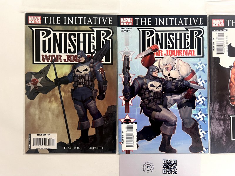 3 The Punisher Marvel Comic Books # 7 8 9 Avengers Spiderman Hulk Thor 11 JS16