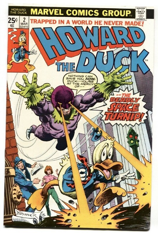 HOWARD THE DUCK #2 1976-MARVEL-FRANK BRUNNER-comic book