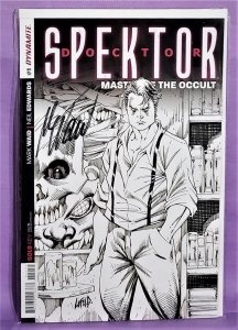 DOCTOR SPEKTOR #1 Rob Liefeld B&W Variant Signed by Mark Waid (Dynamite 2014)