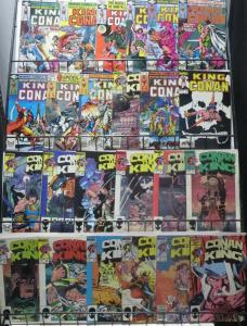 KING CONAN COLLECTION! (Marvel, 1980) 24 ISSUES! Thomas! Buscema! CROMM!