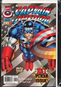 Captain America #1 Variant Cover (1996) Captain America [Key Issue]