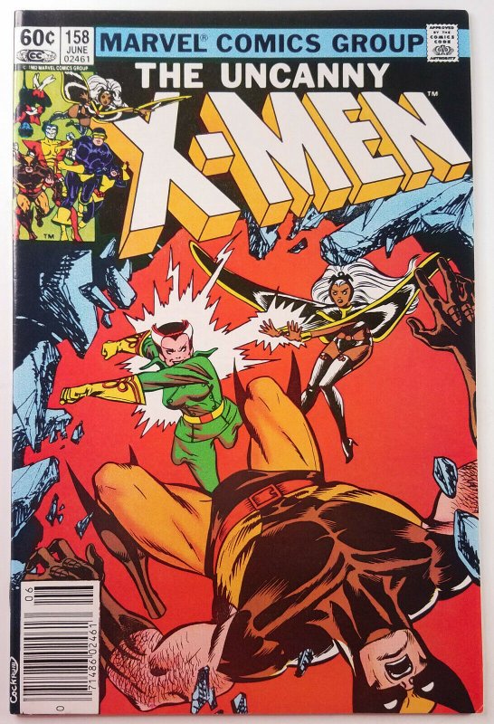 The Uncanny X-Men #158 - 1st Rogue in Title - Newsstand  - NM - Marvel 1982