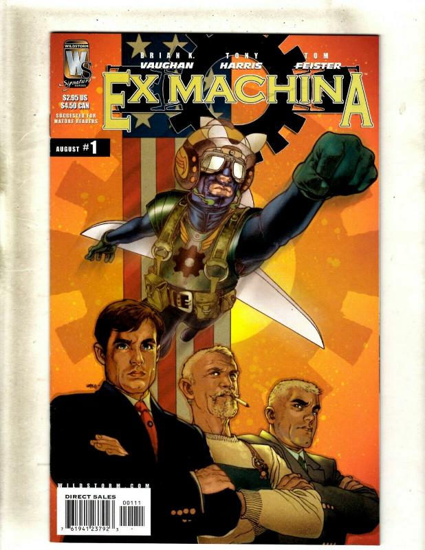 Lot of 12 Ex Machina Wildstorm Comic Books #1 2 3 4 5 6 7 8 9 10 11 12 CE3