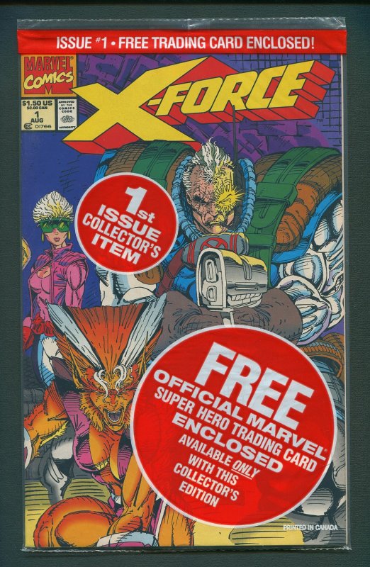 X-Force #1  (Poly-Bagged w/Shatterstar Card) NM+/  August 1991