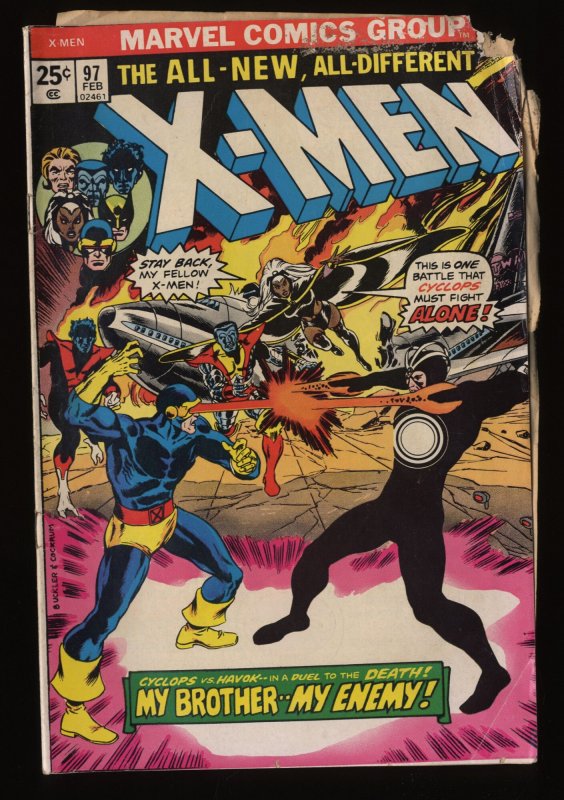 Uncanny X-Men #97 GD- 1.8 Cyclops vs. Havok!