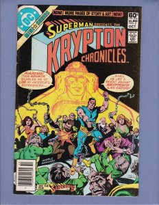 Krypton Chronicles #1 2 3 Superman Complete Series DC 1981